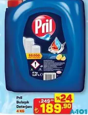 PRİL BULAŞIK DETERJANI 4 KG fiyat ve kampanya bilgisi